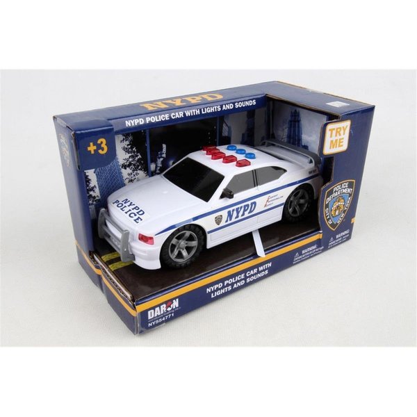 Daron Worldwide Trading 3 x 7 in. NYPD Police Car with Lights & Sound DA84462